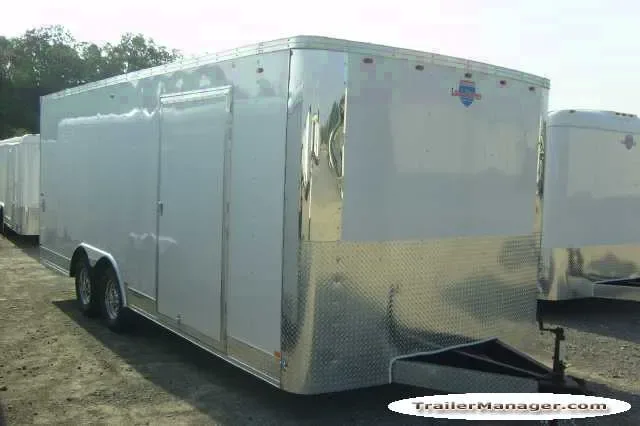 20ft 10K WHITE With Ramp-Finished Interior-D-Rings