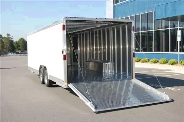 24ft Enclosed Car Hauler WHITE