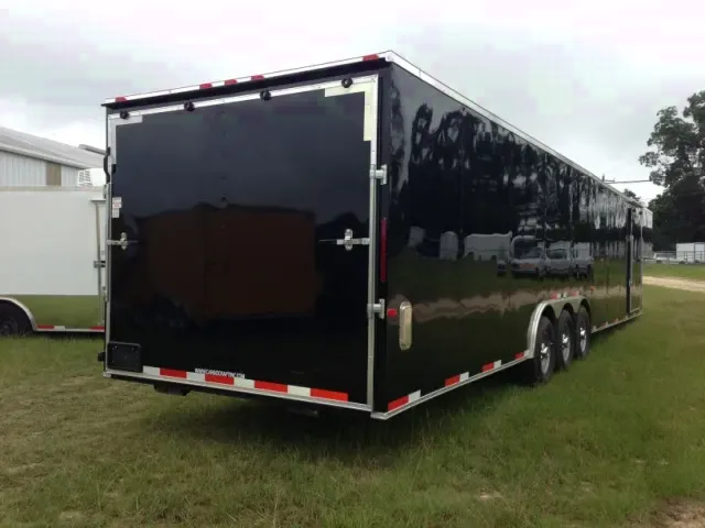 Black 40ft Enclosed Car Hauler