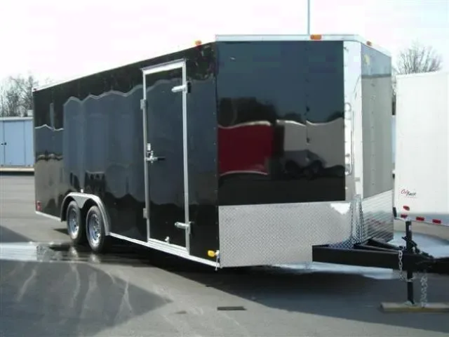 20FT  Enclosed Car Hauler-BLACK
