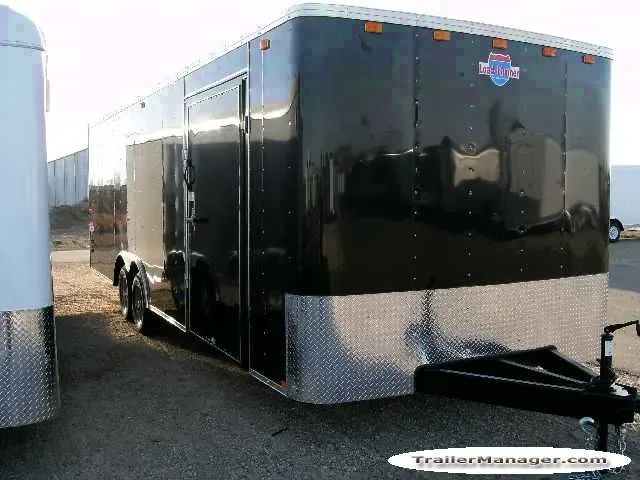 24ft  BLACK FLAT FRONT CAR HAULER