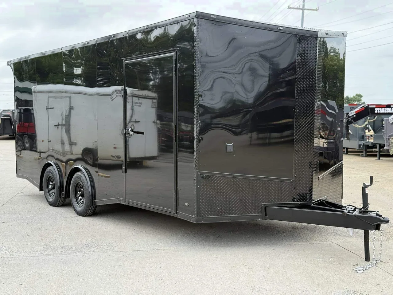 041361 - 2027 Steel Pines Cargo Black Label 8.5x20' Enclosed Car Hauler Trailer