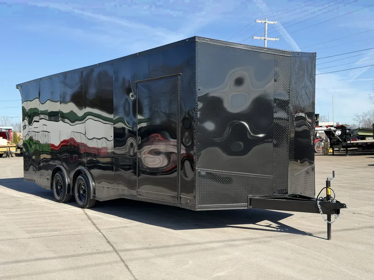 038845 - 2026 Steel Pines Cargo Black Label 8.5x24' 7'6" Interior Enclosed Car Hauler Trailer