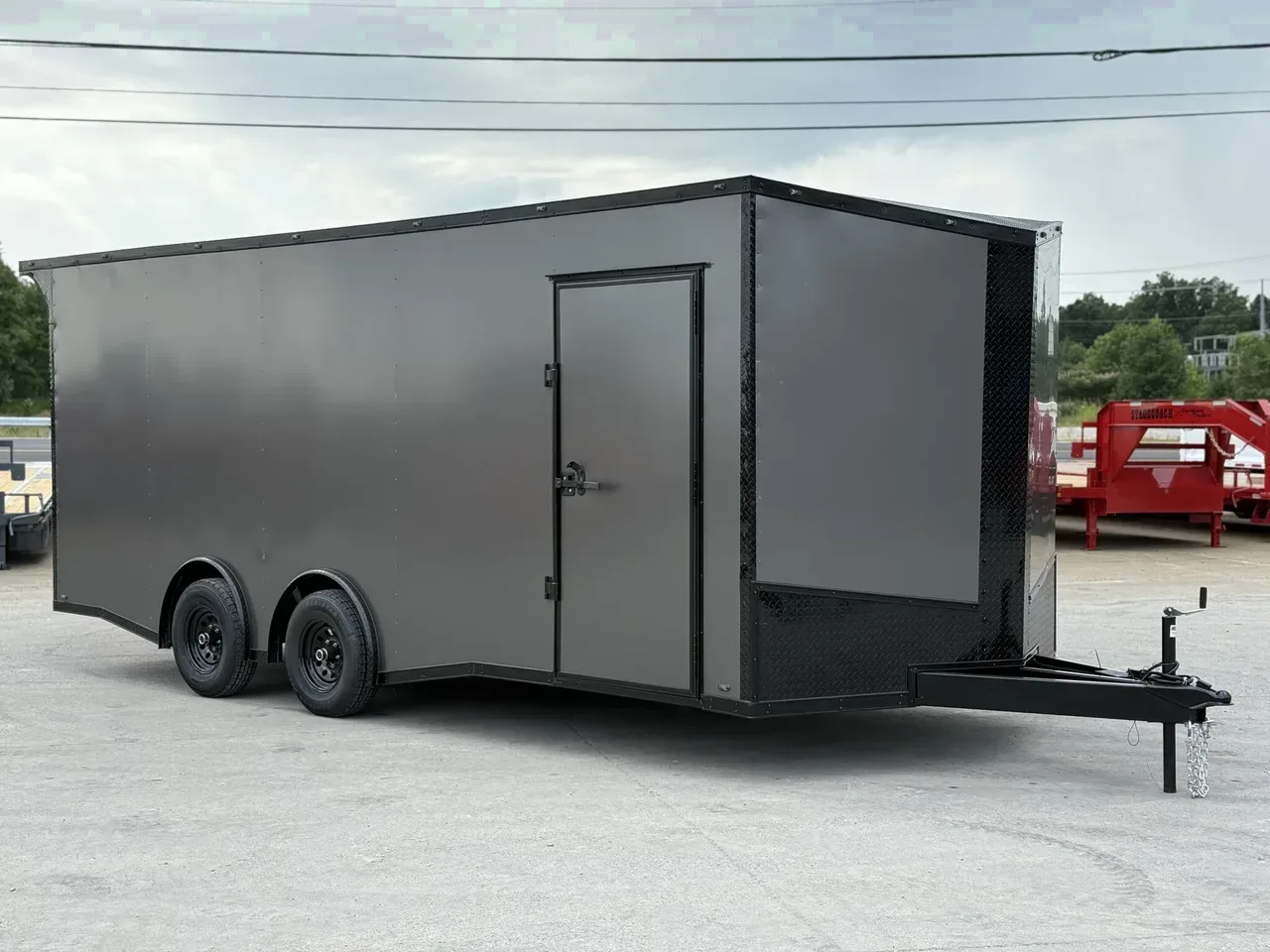 040135 - 2025 Steel Pines Cargo Black Label 8.5x20' Enclosed Car Hauler Trailer