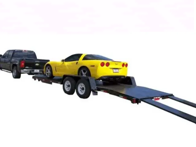 Low Load Angle 20 Ft Steel Deck Custom Trailer