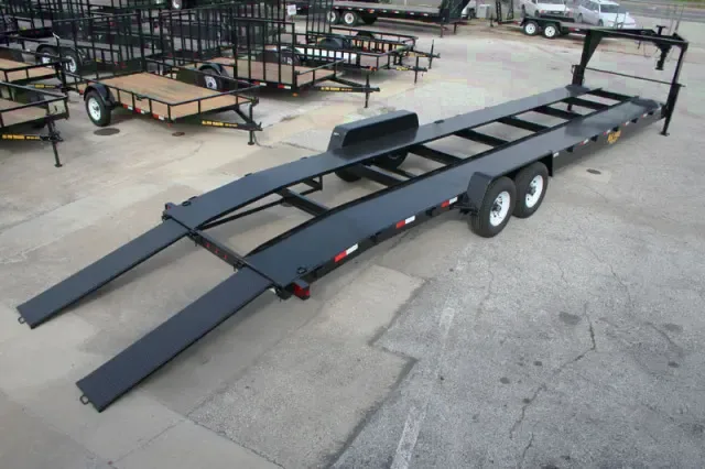 34ft 2 Car Open Pit Car Hauler