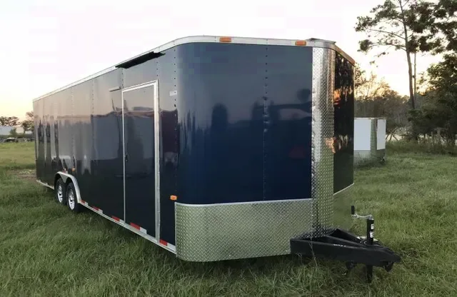 Dark Blue 24ft Car Hauler