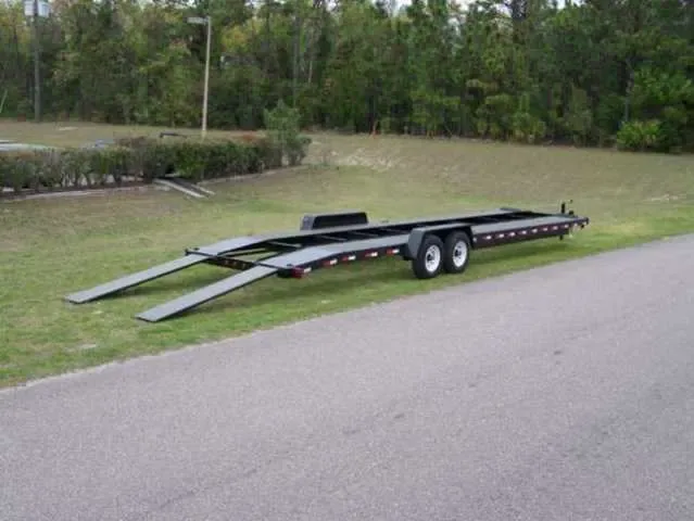 34 Ft Open Car Hauler Trailer - Steel