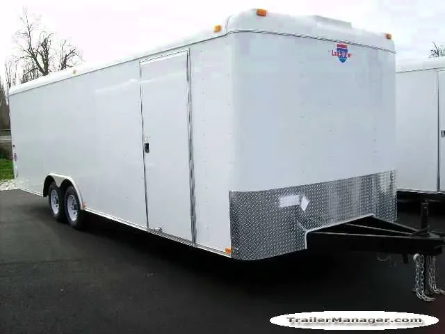 24ft 10K GVWR WHITE CAR HAULER