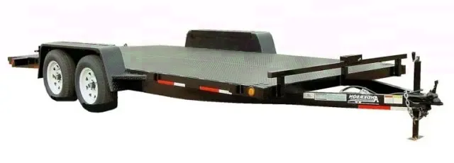 16FT BLACK DIAMOND PLATE FLOOR-2-3500LB AXLES