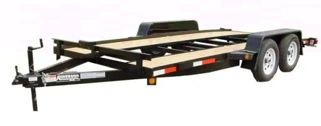 18FT BLACK STEEL FRAME WITH WOOD CHANNEL DECK