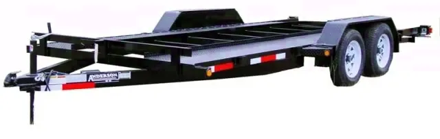 18FT  BLACK STEEL FRAME-DIAMOND PLATE FLOORING-CHANNEL