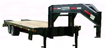 30+5FT GOOSENECK BLACK STEEL CAR HAULER