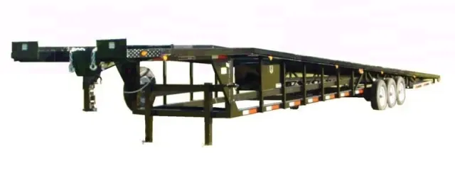 50FT WEDGE OPEN CAR HAULER TRI-AXLE