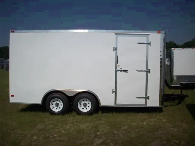 8.5X16 ENCLOSED FLAT NOSE CARHAULER TRAILER 2025