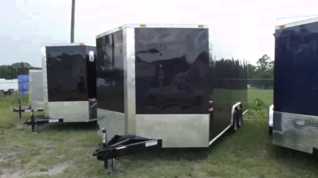 18ft - Black - V-nose - Auto Carrier