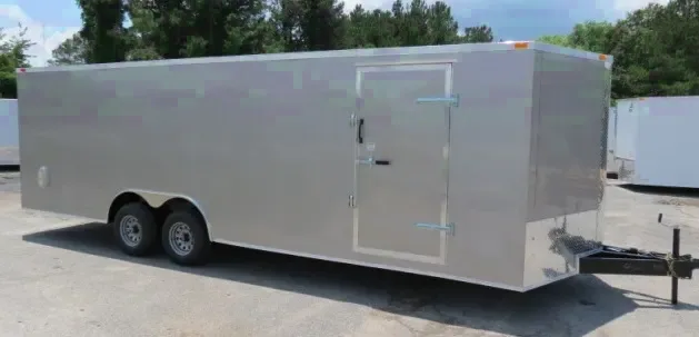 20FT TA V-NOSE ENCLOSED TRAILER-GREY