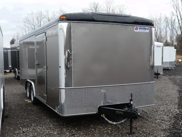 20ft Enclosed Cargo Trailer Pewter