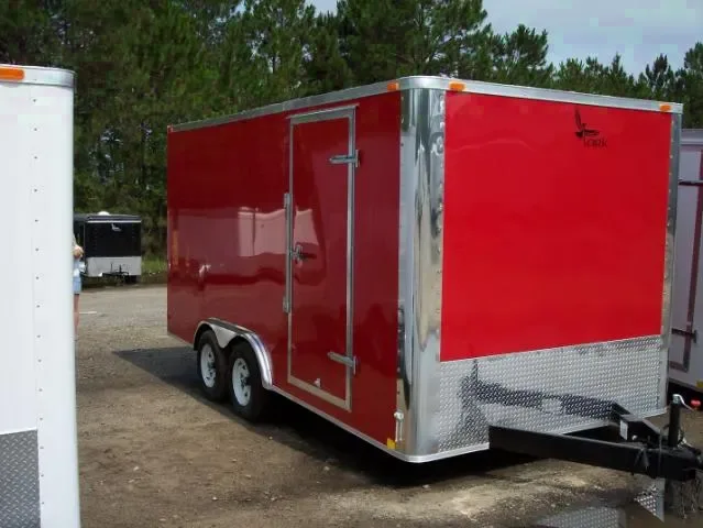 20FT Red Car Hauler w/Stone Guard