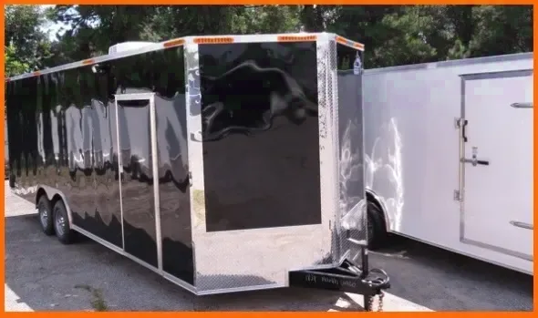 BLACK CAR HAULER 24FT TANDEM AXLE  PLUS V