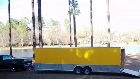 YELLOW 24FT  CAR HAULER 3500# AXLES-UPGRADE AVAILABLE