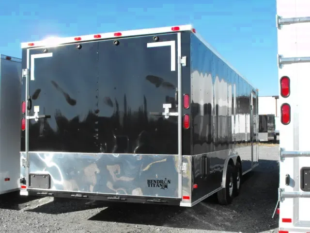 ANODIZED 8.5X24 TA ENCLOSED CARHAULER TRAILER 2025