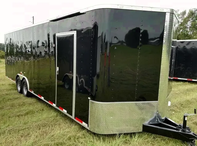 New 2025  BLACK 8.5X28 CARHAULER TRAILER