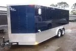 Blue 28ft Race Trailer Many Features