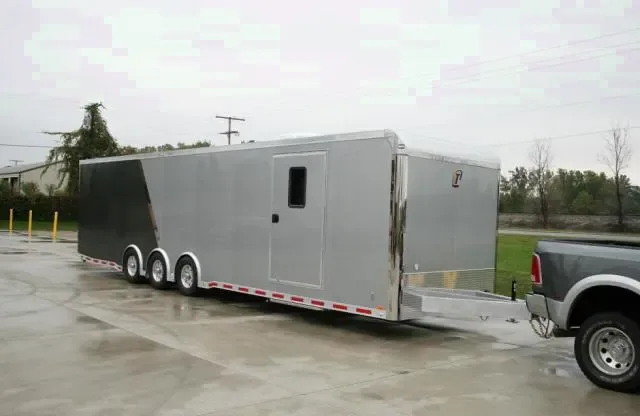 TWO TONE 24FT CAR HAULER WITH 3-5200LB AXLES