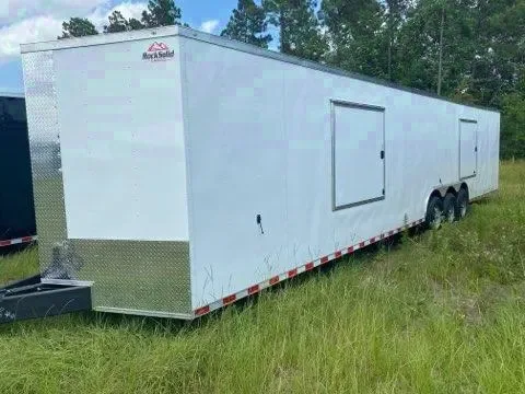 2025 Rock Solid Cargo 8.5 x 36 White Racing Trailer - Make an Offer