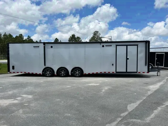 Ultimate 2025 Rock Solid Cargo 8.5x36 Triple Axle Auto Hauler - Silver