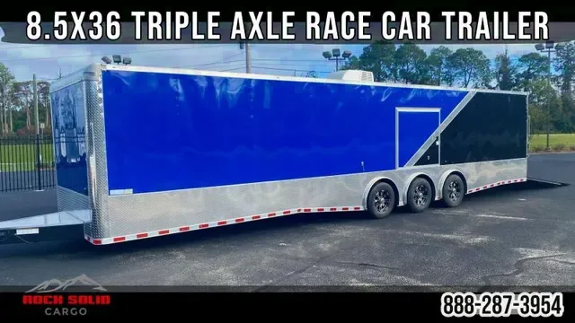 2024 Rock Solid Cargo 8.5x36 Triple Axle Enclosed Race Trailer