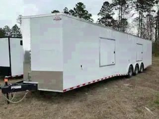 2025 Rock Solid Cargo 8.5x36 White Auto Hauler