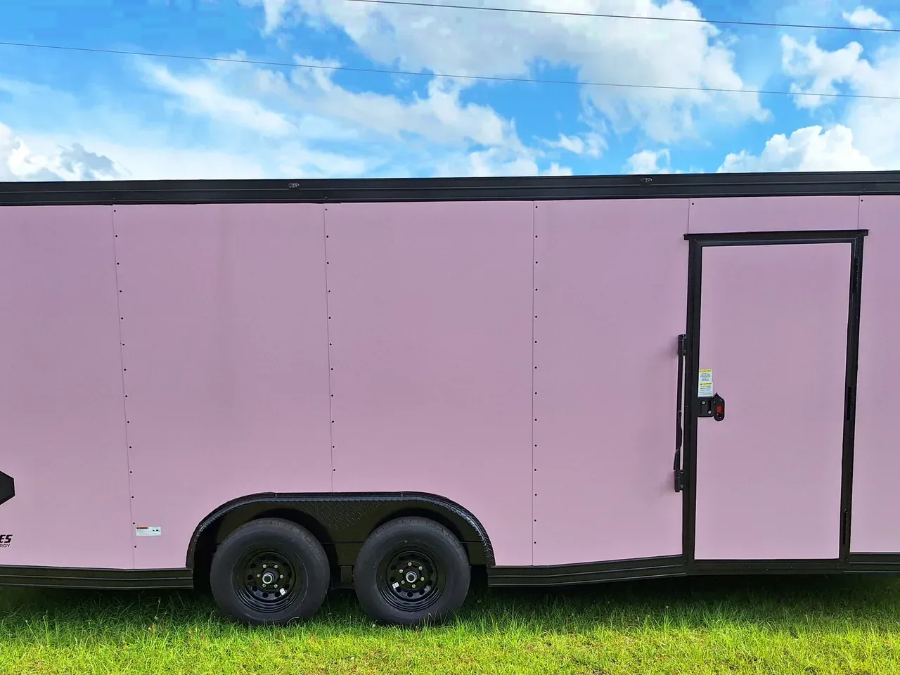 2026 8.5X20 PINK W/BLACK OUT ENCLOSED CAR HAULER