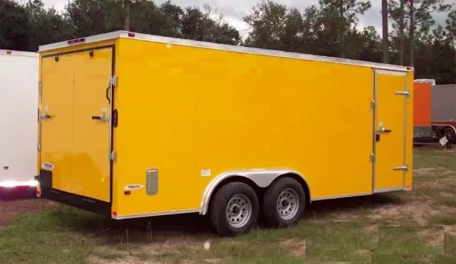 18FT TA ENCLOSED V-NOSE CAR HAULER