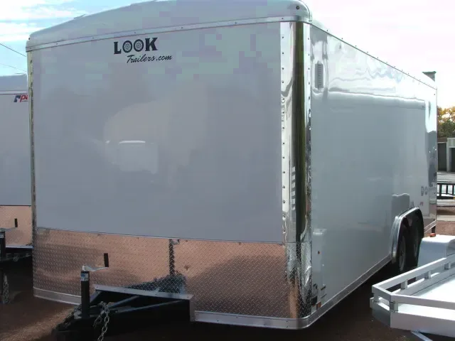 20ft  Car Hauler-White T/A-White Interior