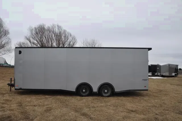 24ft Grey Race Trailer w/Blackout Trim