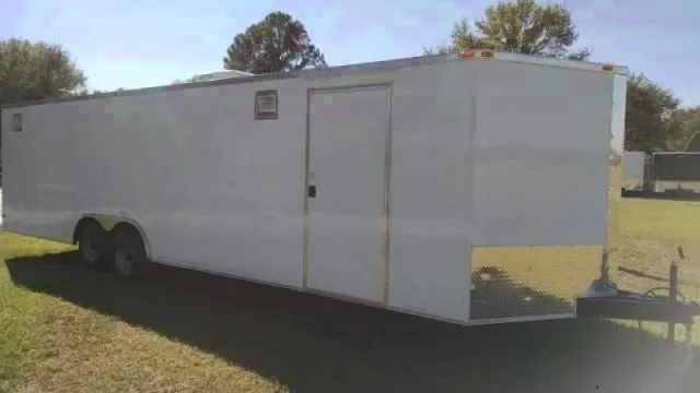 28FT BUMPER PULL CAR HAULER WITH A/C