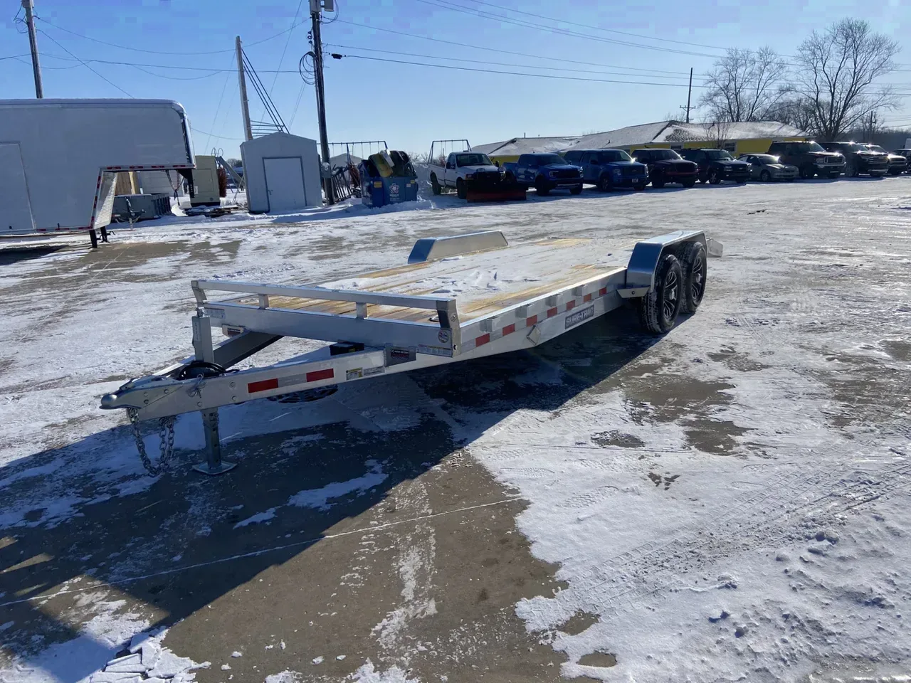 Sure-Trac 7X20 (18+2) Alum Wood Deck Car Hauler