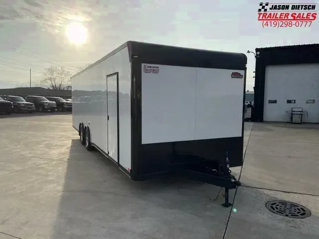 2025 United 8.5x28 Racing Auto Trailer with Escape Door
