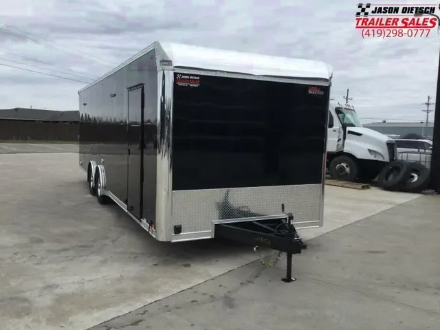 Make an Offer: 2025 United Premium 8.5x28 Race Trailer (Black)