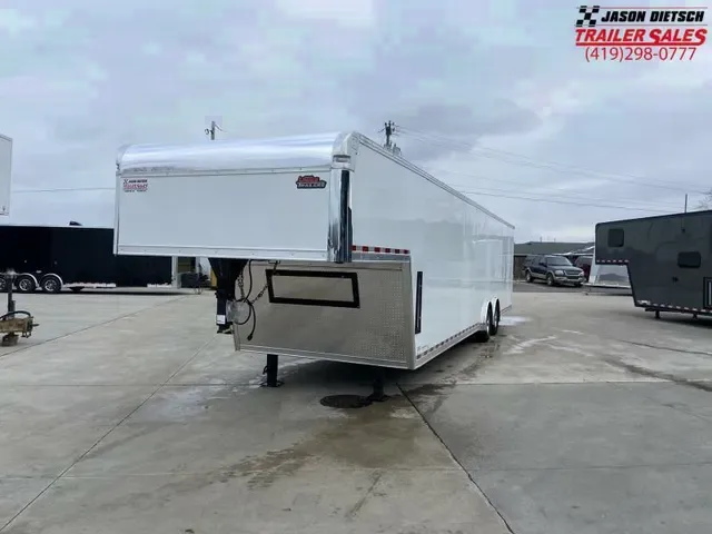 2025 United UXGN 8.5x40 Gooseneck Auto Trailer - White