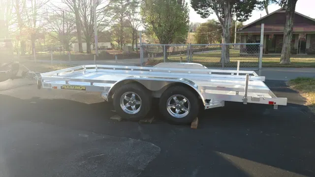 14FT OPEN CAR HAULER-ALL ALUMINUM FRAME AND BED