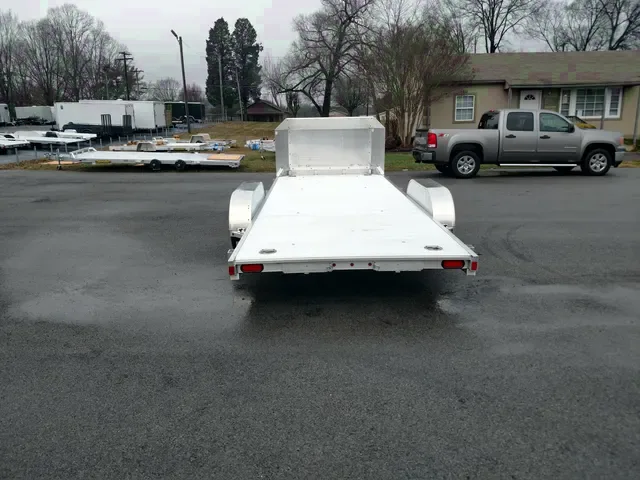 ALL ALUMINUM 18FT OPEN AUTO HAULER-FRONT ROCK SHIELD