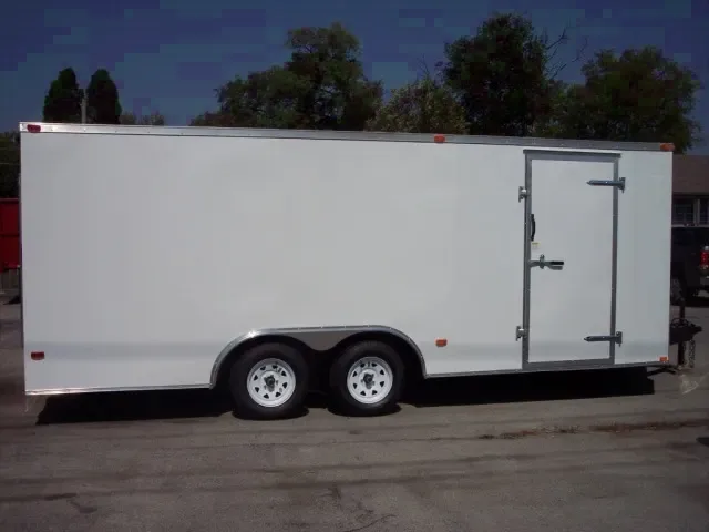 20ft V-Nose White Car Hauler
