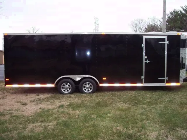 Black 24ft V-Nose Enclosed Car hauler