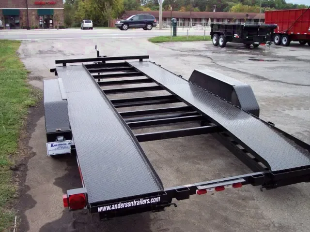 18ft Car Hauler - Black Steel Frame