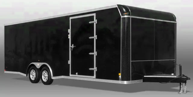 BLACK 24FT ENCLOSED CAR HAULER