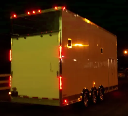 White 24ft Aluminum Auto - Stacker