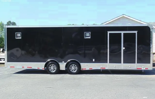 Aluminum 28ft Race Trailer Black